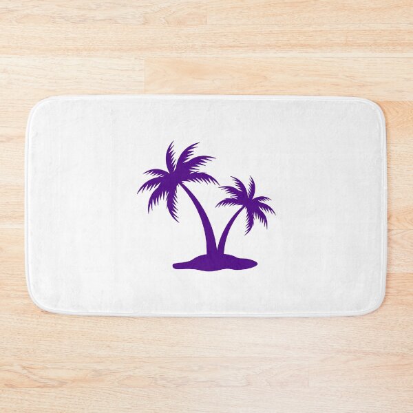 Item preview, Dark Purple Tropical Palm Trees Silhouette Design designed and sold by pattern-archive.