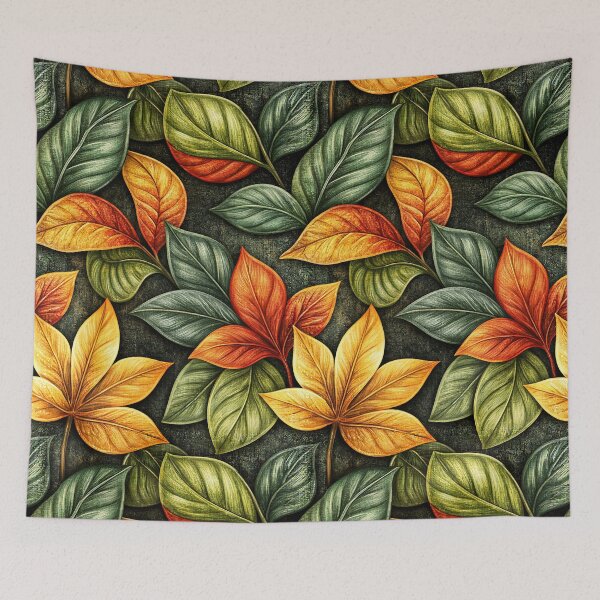 Item preview, Vibrant Autumn Foliage Dense Leaves Pattern designed and sold by Piotrek0001.