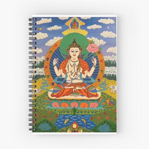 Item preview, Chenrezig Lord of Love designed and sold by Prajna Vajrayana Art.