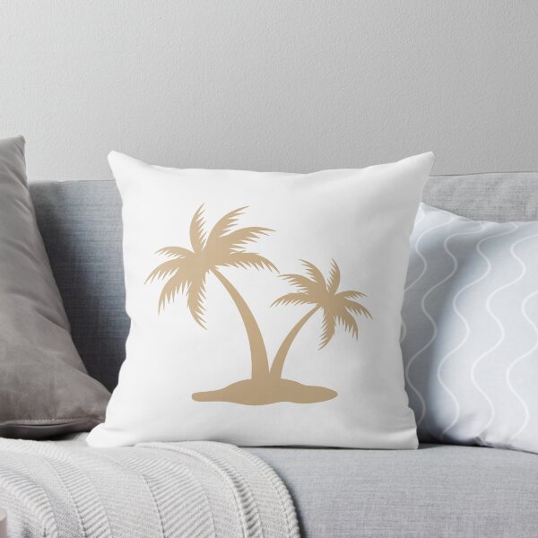 Item preview, Tan Tropical Palm Trees Silhouette Design designed and sold by pattern-archive.