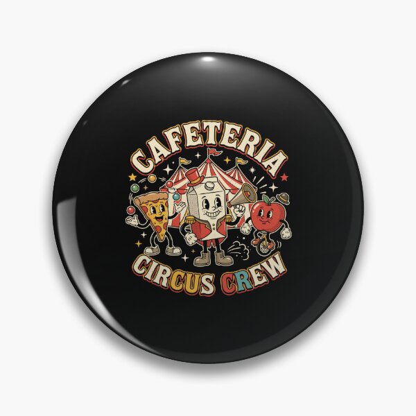 Item preview, Gráfico de mascota de almuerzo escolar vintage con equipo de circo de cafetería retro designed and sold by Designart68.