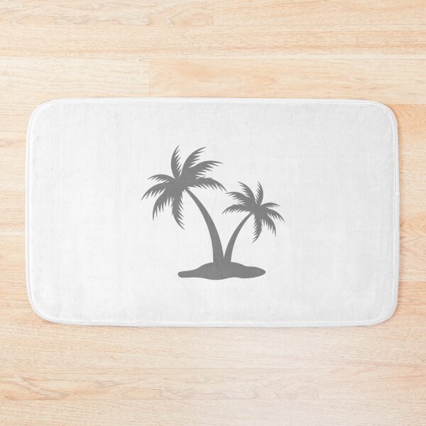 Item preview, Gray Tropical Palm Trees Silhouette Design designed and sold by pattern-archive.