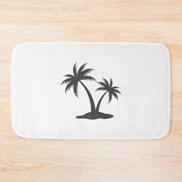 Item preview, Dark Gray Tropical Palm Trees Silhouette Design designed and sold by pattern-archive.