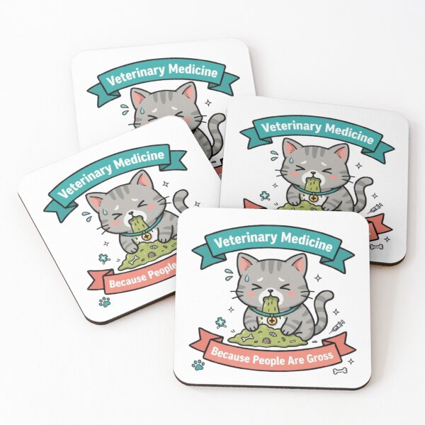 Item preview, Veterinary Medicine Because People Are Gross Funny Cat Vomit designed and sold by ReginaNunn.