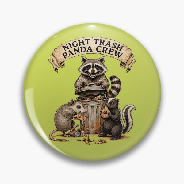 Item preview, Night Trash Panda Crew - Nocturnal Animals designed and sold by Endless7Art.