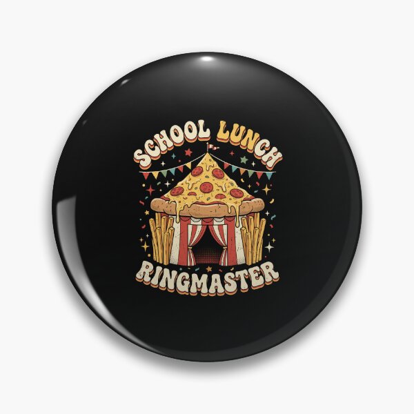 Item preview, Retro School Lunch Ringmaster Pizza Tent Cafeteria Worker Graphic    designed and sold by Designart68.