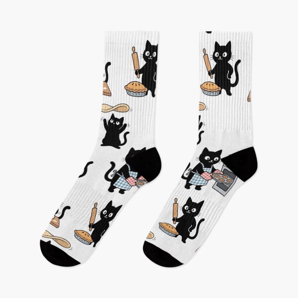 Item preview, Baker Cat Making Biscuits Chef Pattern designed and sold by Quotes 2021.