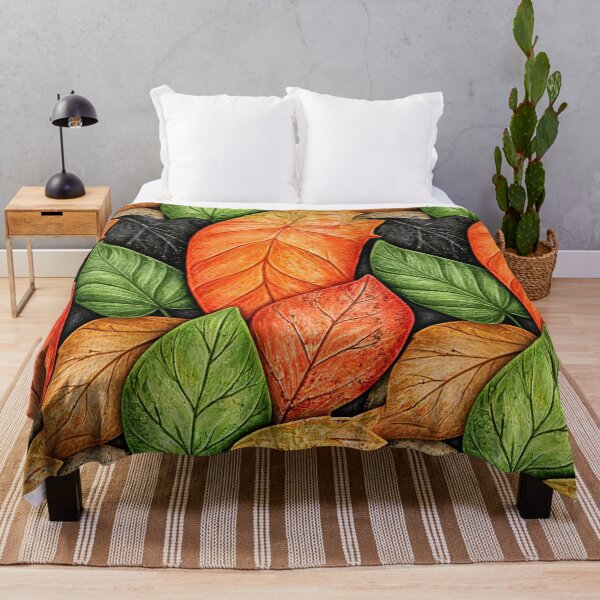 Item preview, Vivid Autumn Leaves in Orange and Green designed and sold by Piotrek0001.