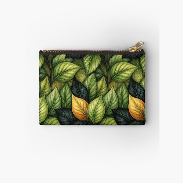 Item preview, Lush Lime and Olive Veined Leaf Pattern designed and sold by Piotrek0001.