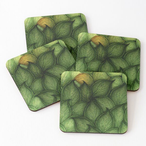 Item preview, Overlapping Green Garden Foliage Pattern Art designed and sold by Piotrek0001.