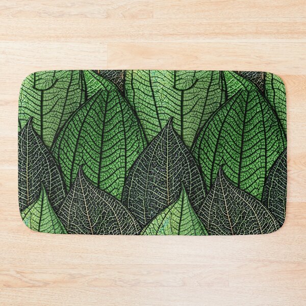 Item preview, Delicate Skeleton Leaf Veins Green Pattern designed and sold by Piotrek0001.