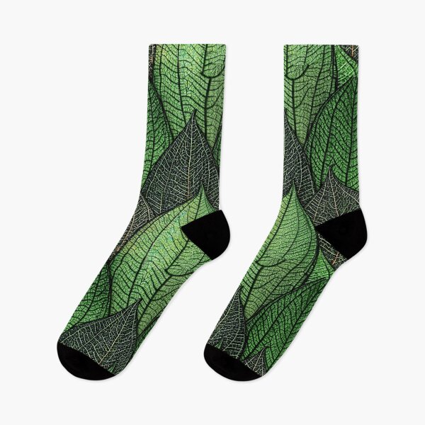 Item preview, Delicate Skeleton Leaf Veins Green Pattern designed and sold by Piotrek0001.