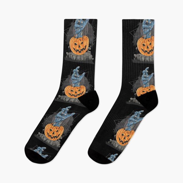Item preview, Zombie Hand Coming Out of a Jack O Lantern designed and sold by Jackson-Will.