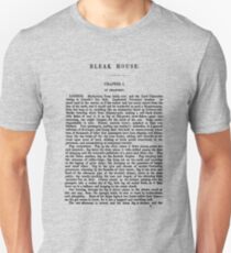 Bleak House Charles Dickens First Page Unisex T-Shirt