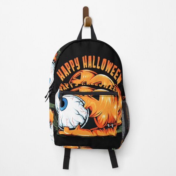 Item preview, Pumpkin Monster Eating Eyeball - Happy Halloween designed and sold by Jackson-Will.