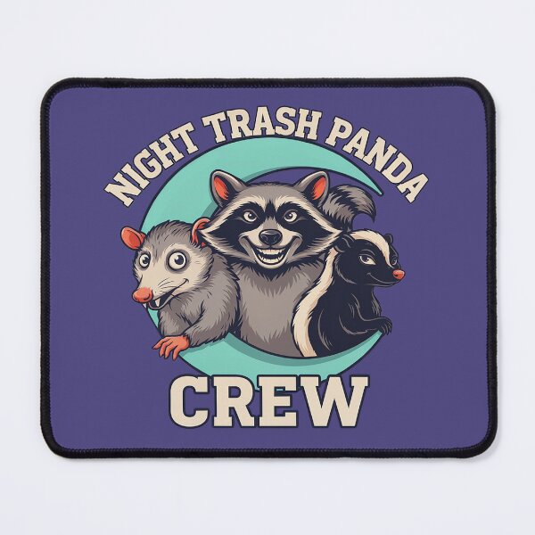 Item preview, Night Trash Panda Crew – Raccoon, Opossum and Skunk designed and sold by Endless7Art.