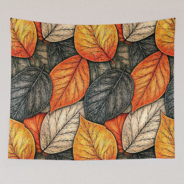 Item preview, Vivid Orange and Charcoal Autumn Foliage designed and sold by Piotrek0001.