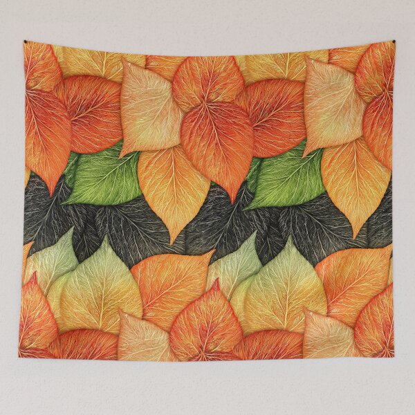 Item preview, Soft Peach and Charcoal Botanical Leaf Art designed and sold by Piotrek0001.