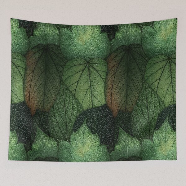 Item preview, Deep Green Heart Shaped Jungle Foliage Art designed and sold by Piotrek0001.