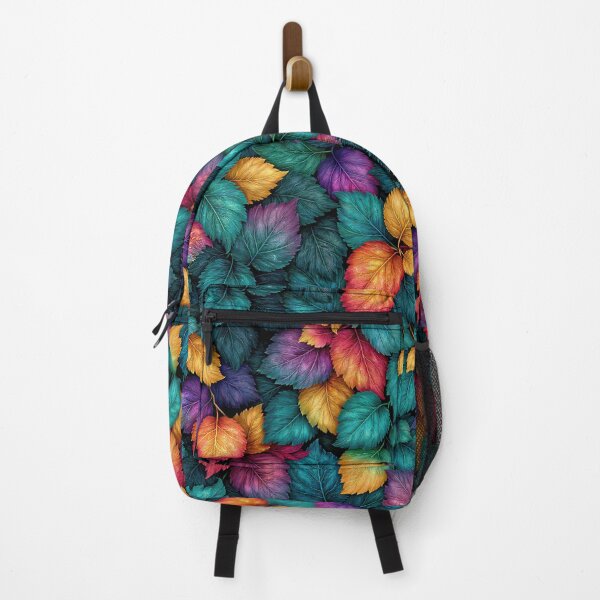 Item preview, Jewel Tone Magenta and Teal Leaf Pattern designed and sold by Piotrek0001.