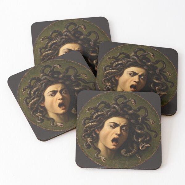 Artikelvorschau, Medusa – Barockkunst von Caravaggio entworfen und verkauft von Cohaagens Bazaar.