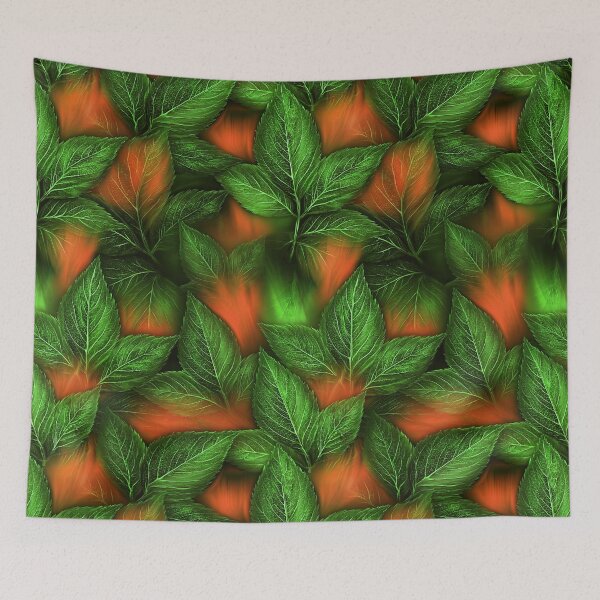 Item preview, Abstract Watercolor Foliage in Orange and Green designed and sold by Piotrek0001.