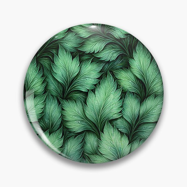 Item preview, Mint and Emerald Green Dense Leaf Pattern designed and sold by Piotrek0001.