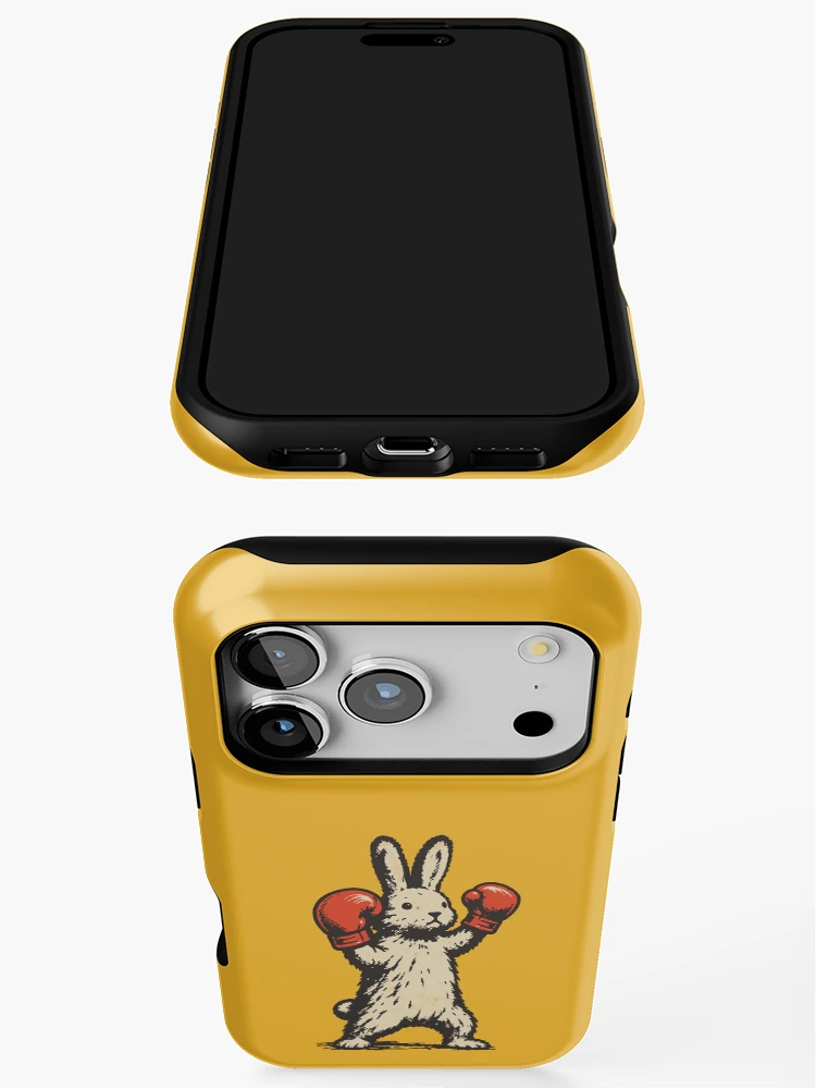 Thumbnail 3 of 4, iPhone Case, The Boxing Rabbit designed and sold by ALamaStudio.