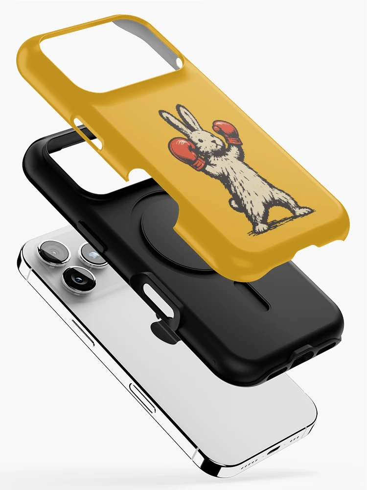 Thumbnail 2 of 4, iPhone Case, The Boxing Rabbit designed and sold by ALamaStudio.
