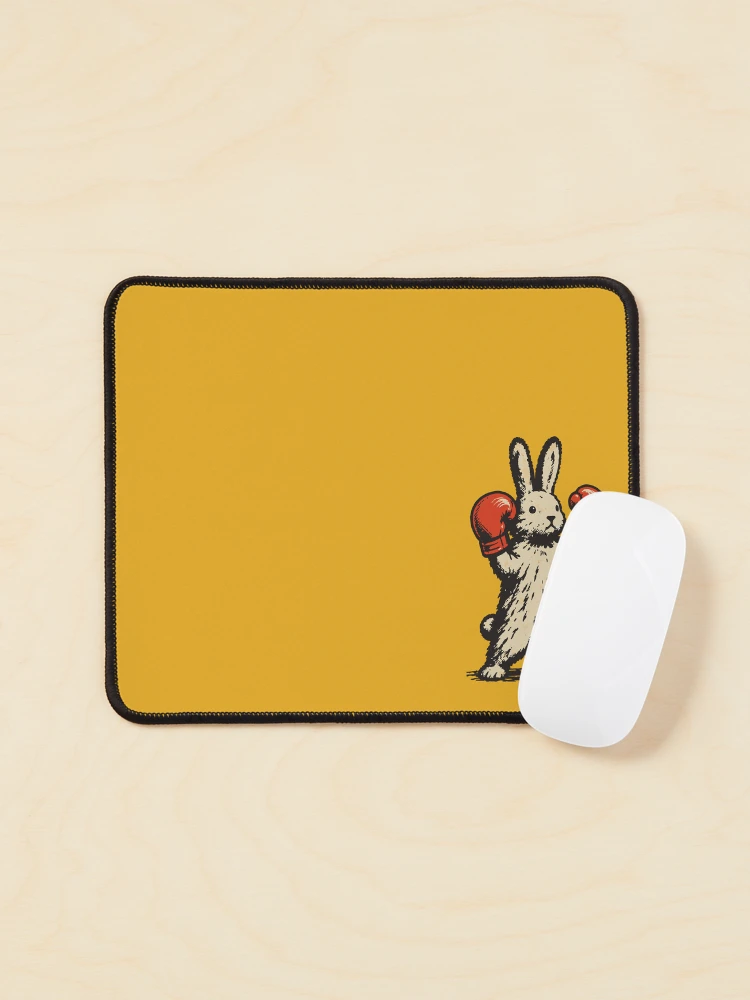 Thumbnail 1 of 5, Mouse Pad, The Boxing Rabbit designed and sold by ALamaStudio.