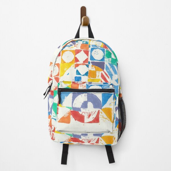 Item preview, Colorful Geometric Abstraction – Hand-Printed Composition designed and sold by Kendica.