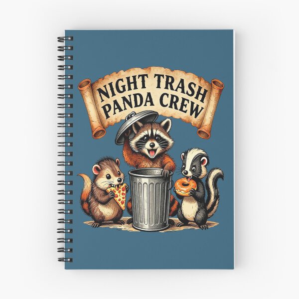 Item preview, Night Trash Panda Crew – Raccoon and Friends designed and sold by Endless7Art.