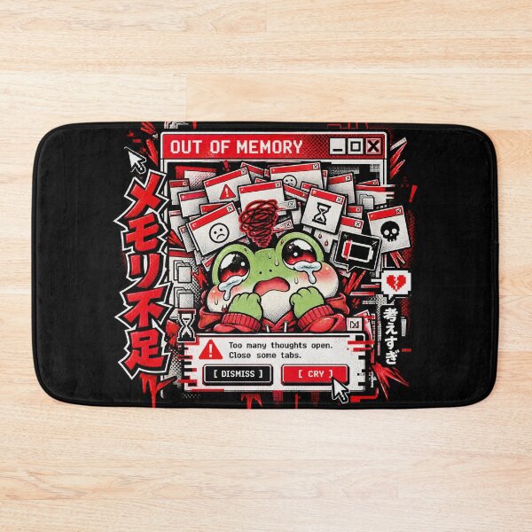 Item preview, Out Of Memory - Overwhelmed Frog Glitch Manga designed and sold by Visual Dept..