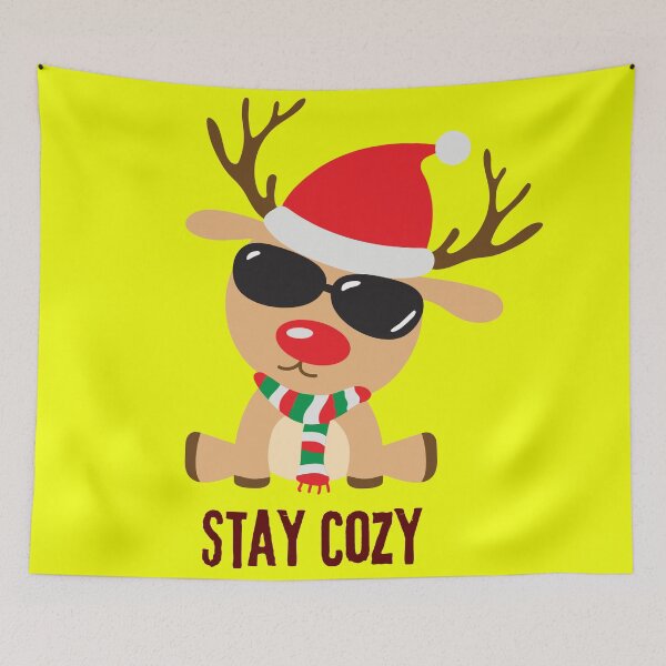 Item preview, Cute Reindeer Stay Cozy Winter - Christmas Holiday Gift designed and sold by stormk10.