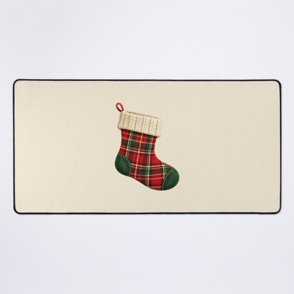 Item preview, Vintage Tartan Christmas Stocking Red Green Plaid Holiday Design designed and sold by astersgraphics.