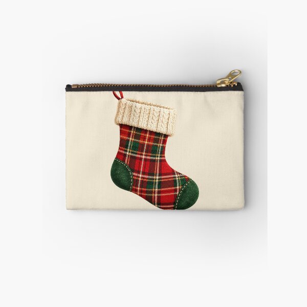 Item preview, Vintage Tartan Christmas Stocking Red Green Plaid Holiday Design designed and sold by astersgraphics.