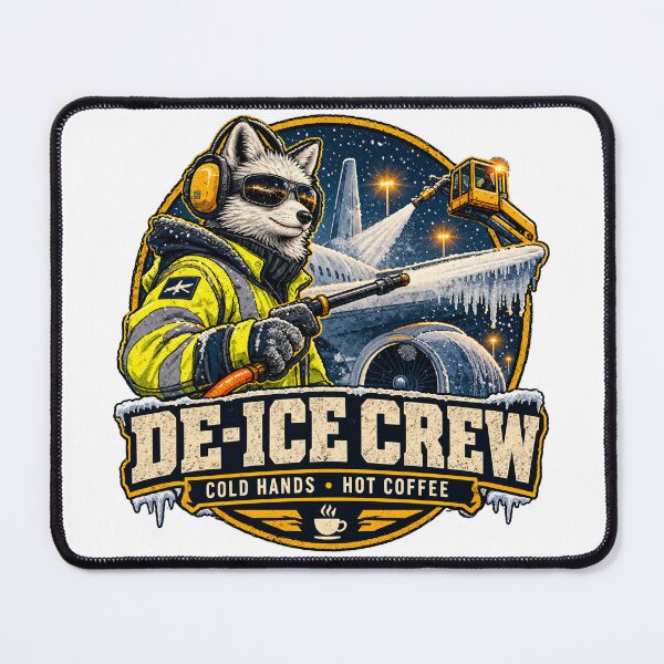 Item preview, De-Ice Crew — Cold Hands, Hot Coffee | Aviation Gift designed and sold by Kamplos15.