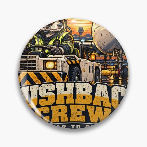 Item preview, Pushback Crew — Clear to Roll | Airport Tug Operator designed and sold by Kamplos15.
