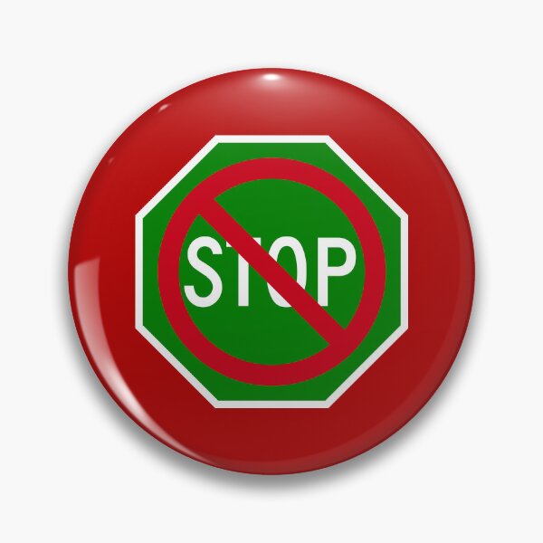 Item preview, Green Don’t Stop Sign designed and sold by Karate Octopus.