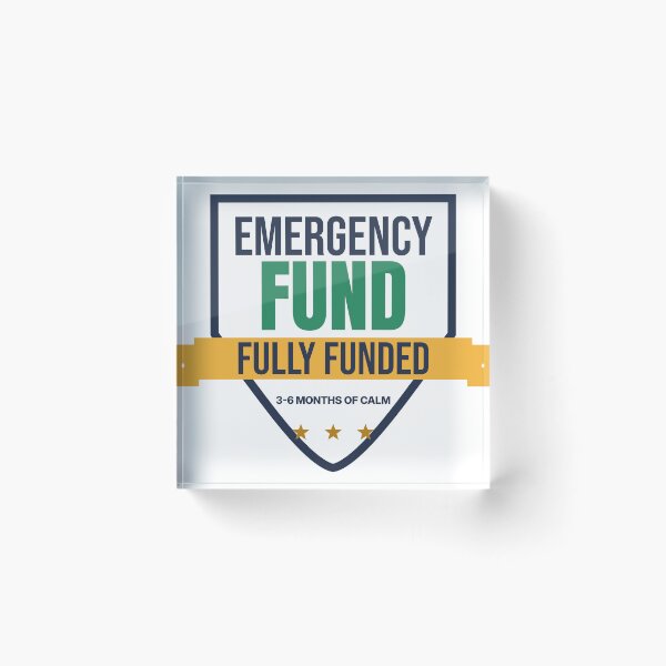 Item preview, Emergency Fund Fully Funded Badge designed and sold by lamarbee.