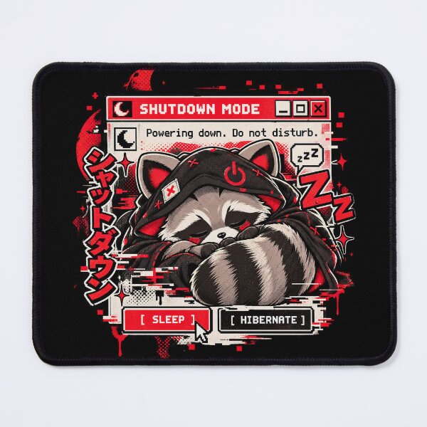 Item preview, Shutdown Mode - Sleepy Raccoon Glitch Manga designed and sold by Visual Dept..