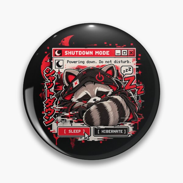 Item preview, Shutdown Mode - Sleepy Raccoon Glitch Manga designed and sold by Visual Dept..