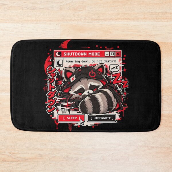 Item preview, Shutdown Mode - Sleepy Raccoon Glitch Manga designed and sold by Visual Dept..