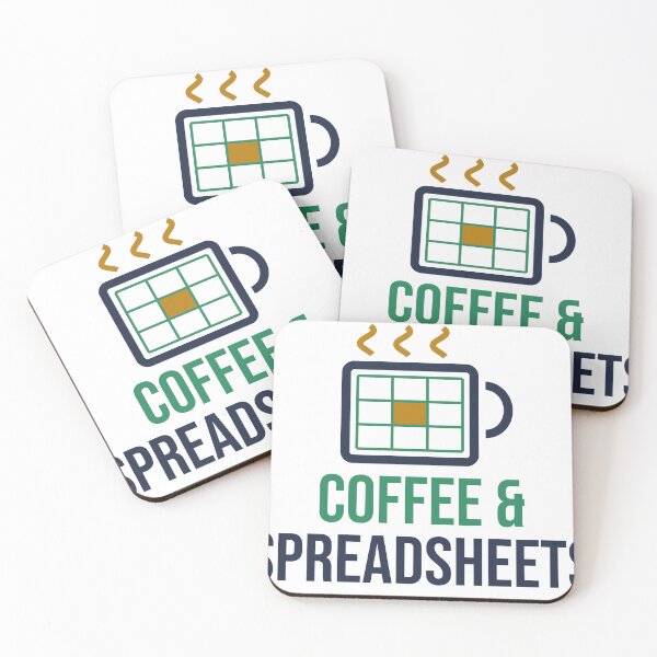 Item preview, Coffee and Spreadsheets designed and sold by lamarbee.