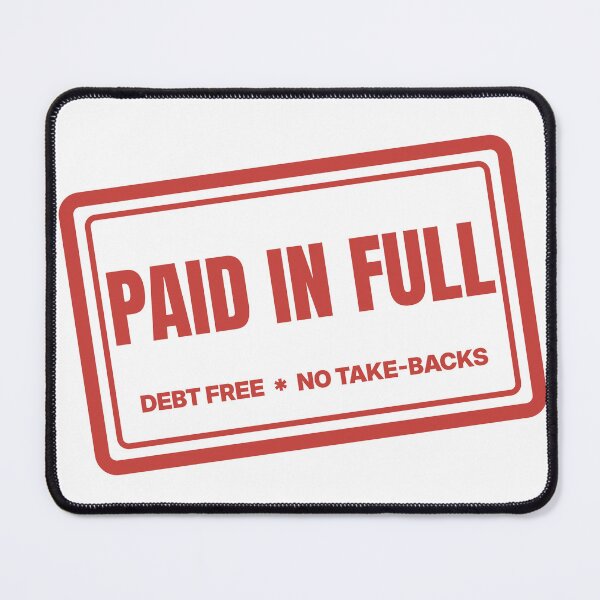 Item preview, Paid In Full - Debt Free Stamp designed and sold by lamarbee.