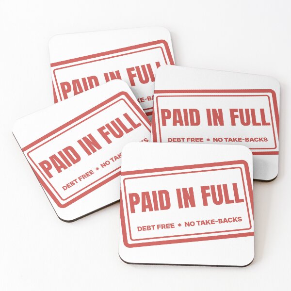 Item preview, Paid In Full - Debt Free Stamp designed and sold by lamarbee.