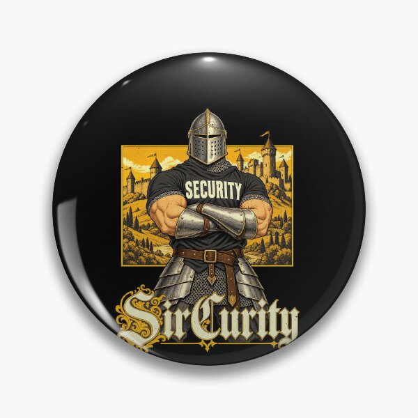 Item preview, Knight Sircurity Guard Security Joke in Medieval Wordplay designed and sold by elderberry.