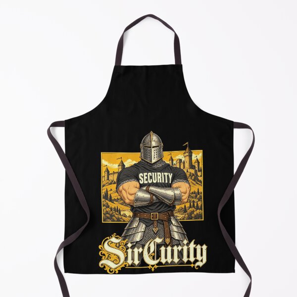 Item preview, Knight Sircurity Guard Security Joke in Medieval Wordplay designed and sold by elderberry.