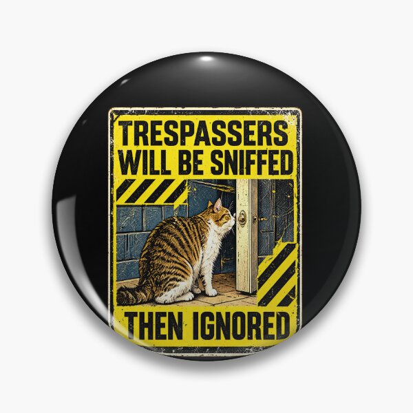 Item preview, Tabby Cat Sniffs Trespassers Then Ignores Them designed and sold by elderberry.
