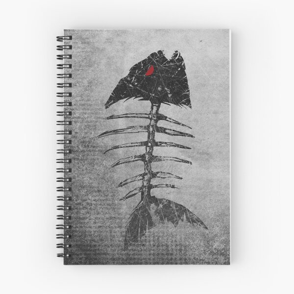Item preview, Piranha Skeleton Fish Bones Grunge Distressed Punk designed and sold by Ghoul Enterprises.